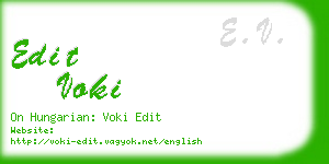 edit voki business card